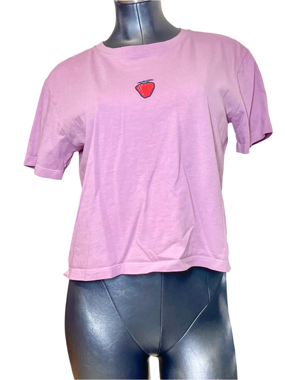 Life Is Good Crusher Tee Women’s Pink Strawberry Graphic Short Sleeve T-Shirt